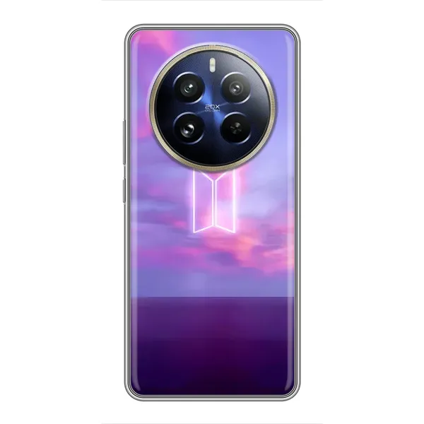 Чохол з принтом «BTS логотип» для Realme 12 Pro Plus Чохол з принтом «BTS логотип» для Realme 12 Pro Plus