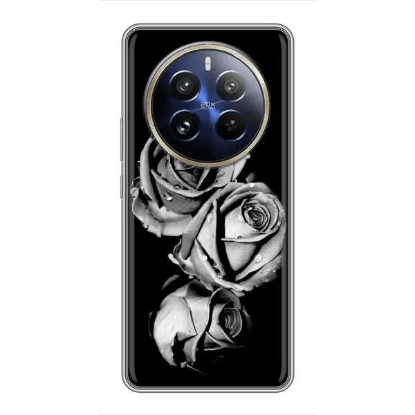 Чехол с принтом «Черная роза» для Realme 12 Pro Plus Чехол с принтом «Черная роза» для Realme 12 Pro Plus
