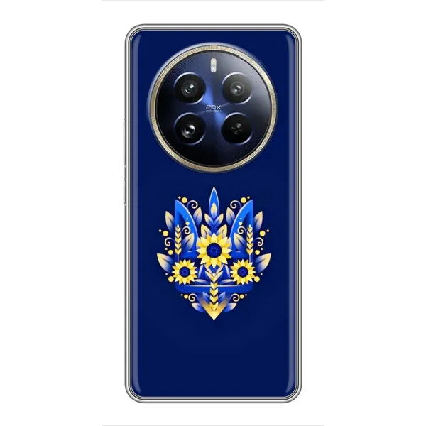 Чехол с принтом «Цветочный Герб» для Realme 12 Pro Plus