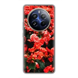 Чохли з квітами для Realme 12 Pro Plus (VPrint) (Квіти червоні)