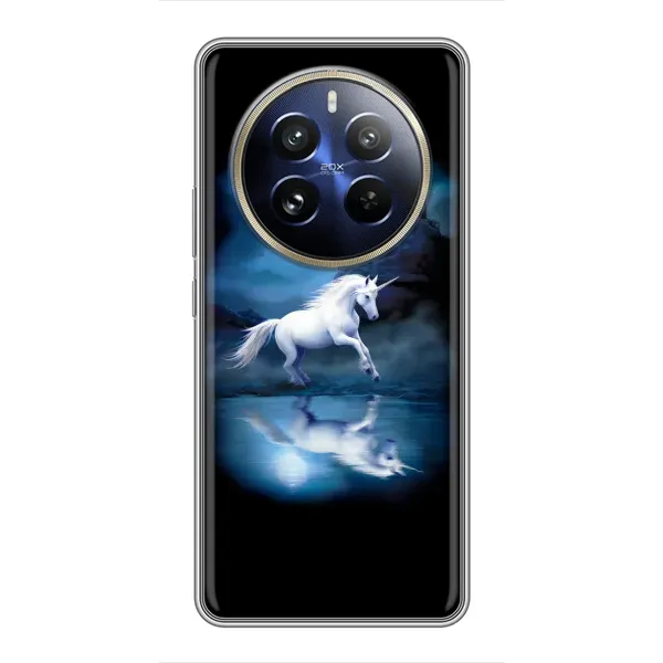 Чехол с принтом «Единорог» для Realme 12 Pro Plus