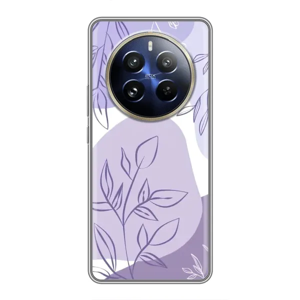 Чохол з принтом «Фіолетове листя абстракція» для Realme 12 Pro Plus Чохол з принтом «Фіолетове листя абстракція» для Realme 12 Pro Plus