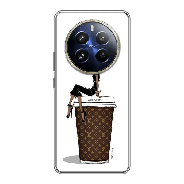 Чехол с принтом «кофе LOUIS VUITTON» для Realme 12 Pro Plus Чехол с принтом «кофе LOUIS VUITTON» для Realme 12 Pro Plus