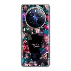 Чохол Гра в кальмара для Realme 12 Pro Plus (Колаж Гра кальмара)