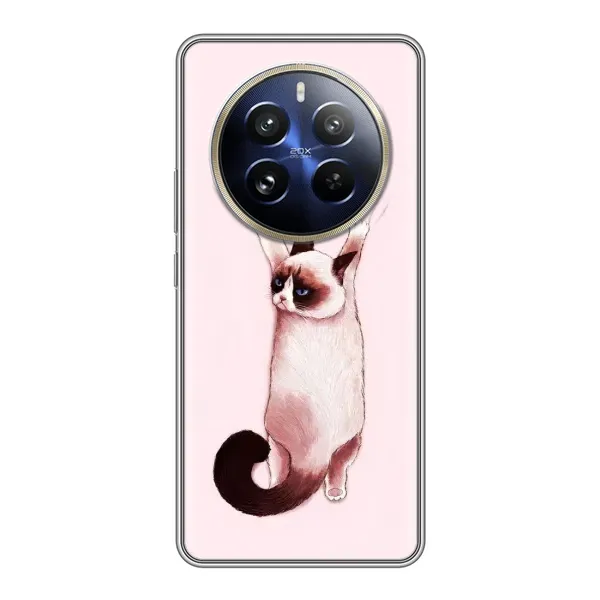 Чехол с принтом «Котик падает» для Realme 12 Pro Plus