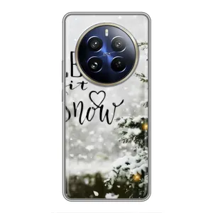 Новорічні, Святкові Чохли для Realme 12 Pro Plus - 2024 год (Let it snow)
