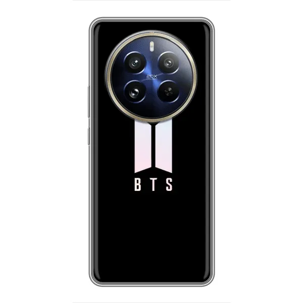 Чохол з принтом «Лого BTS» для Realme 12 Pro Plus Чохол з принтом «Лого BTS» для Realme 12 Pro Plus