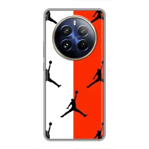 Чехлы для Realme 12 Pro Plus - с картинкой JORDAN (AlphaPrint) (Лого Джордан)