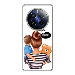 Чехол с принтом «Мама с сыном» для Realme 12 Pro Plus