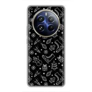 Новорічні, Святкові Чохли для Realme 12 Pro Plus - 2024 год (Новорічний фон)