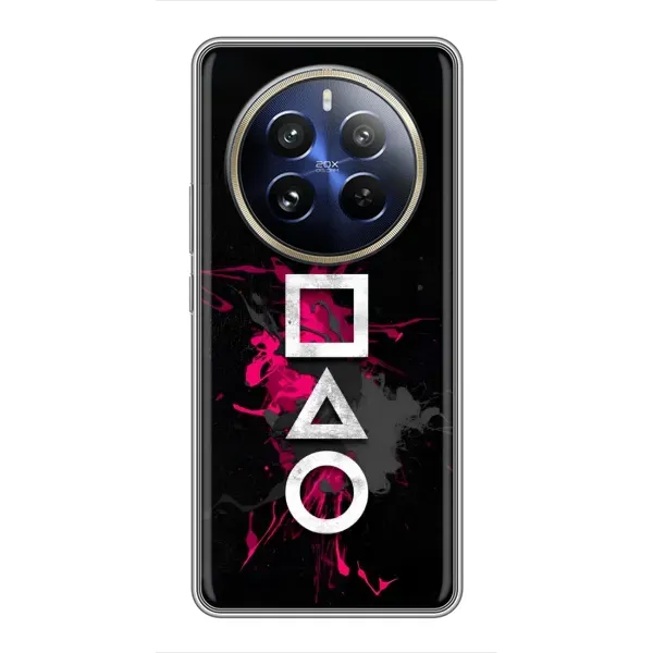 Чохол з принтом «Символи Гра кальмара» для Realme 12 Pro Plus