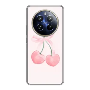 Чехол с принтом «Розовые вишни» для Realme 12 Pro Plus