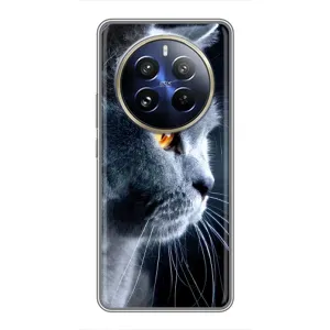Чехол с принтом «Серый Кот» для Realme 12 Pro Plus