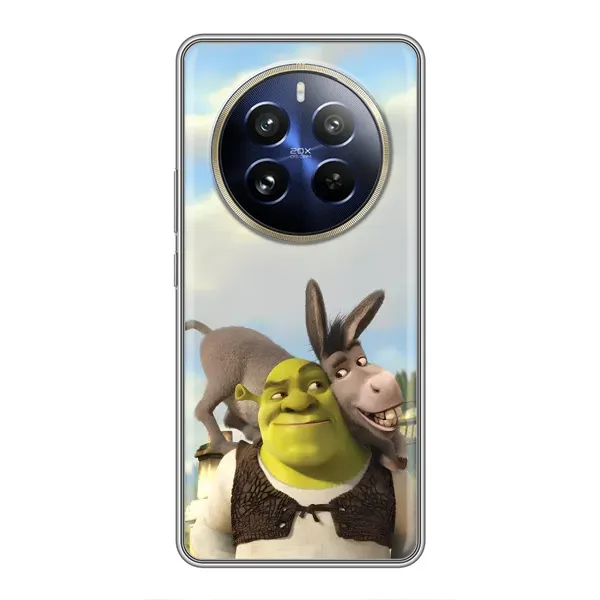 Чехол с принтом «Шрек и Осел» для Realme 12 Pro Plus