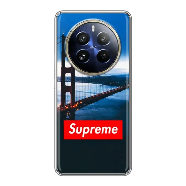 Чехол с принтом «Стиль Supreme» для Realme 12 Pro Plus