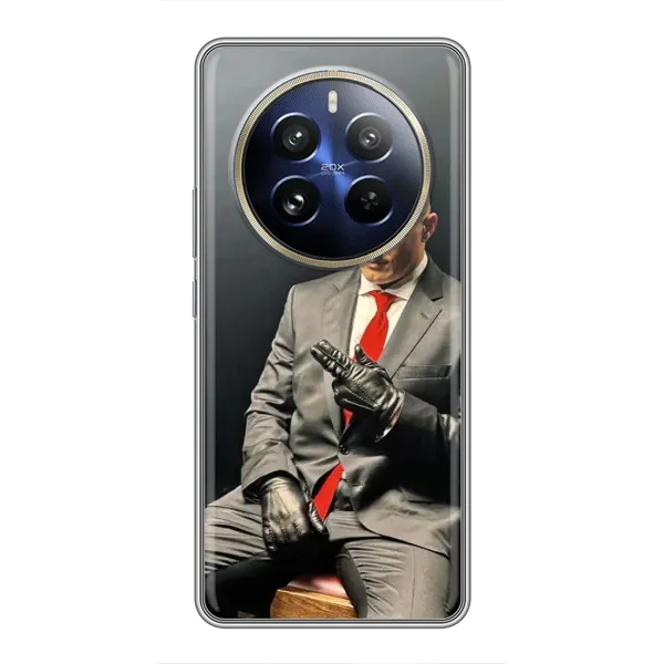 Чехол с принтом «Усик Hitman» для Realme 12 Pro Plus