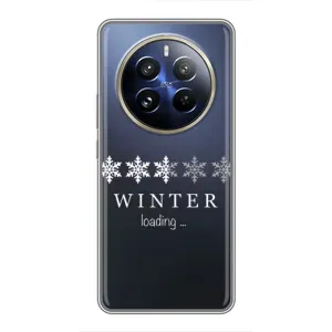 Зимні Чохли для Реалмі 12 Про Плюс - прозорий фон (Winter loading)