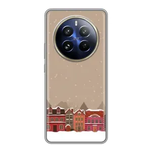 Новорічні, Святкові Чохли для Realme 12 Pro Plus - 2024 год (Зимове місто)