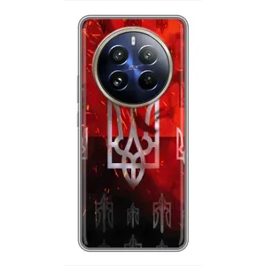 Украинские Чехлы для Realme 12 Pro с картинкой УПА (AlphaPrint) (ГЕРБ УПА)