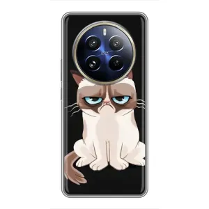 Чохол з принтом «Сумний кіт» для Realme 12 Pro