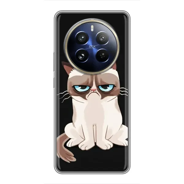 Чохол з принтом «Сумний кіт» для Realme 12 Pro