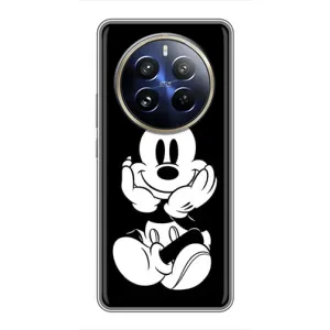 Міккі Маус чохол для Realme 12 Pro (AlphaPrint - Мультяшні) (Маус на чорному)