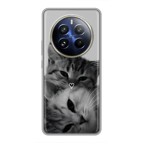 Чохол з принтом «Пара котів» для Realme 12 Pro Чохол з принтом «Пара котів» для Realme 12 Pro