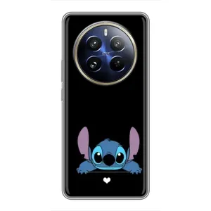 Чохол з принтом Стіч на Realme 12 Pro (Стіч на чорному)