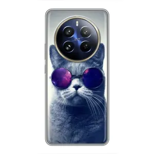 Чохол з принтом «Стильний кіт» для Realme 12 Pro
