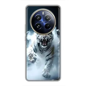 Чохол з принтом «Білий тигр у диму» для Realme 12 Pro