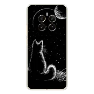 Чехол с принтом для RealMe 12 (AlphaPrint) Модные коты