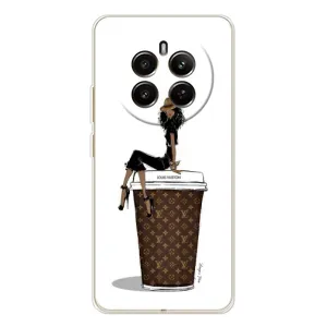Чехлы Луи Витон для Realme 13 4G (AlphaPrint - LOUIS VUITTON) (кофе LOUIS VUITTON)