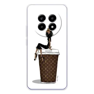 Чехлы Луи Витон для Realme 13 Pro (AlphaPrint - LOUIS VUITTON) (кофе LOUIS VUITTON)