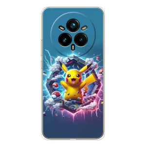 Чохол з Пікачу на Realme 14 Pro 5G (Лого Пікачу)