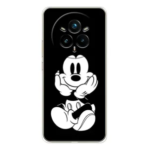 Міккі Маус чохол для Realme 14 Pro 5G (AlphaPrint - Мультяшні) (Маус на чорному)
