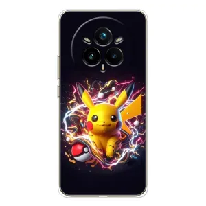 Чохол з Пікачу на Realme 14 Pro 5G (Пікачу з м'ячем)