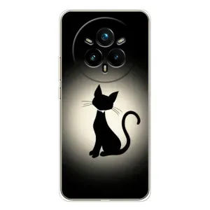 Чехол с принтом для Realme 14 Pro (AlphaPrint) Модные коты (Силуэт котика)