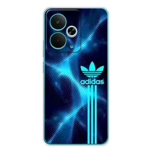 Чохли Адидас для Realme 14T (AlphaPrint) (Синій Адідас)