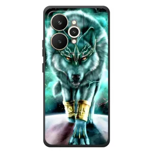 Защитные чехлы для Реалми 15 (AlphaPrint) (ХИТ продаж) ВОЛК