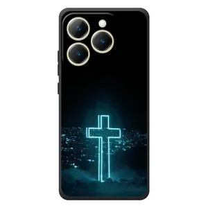 Християнські Чохли для RealMe 15T (AlphaPrint) (Хрест і місто)