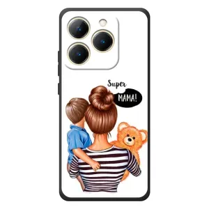 Чехол с печатью для RealMe 15T - (Мама с ребенком) (AlphaPrint)