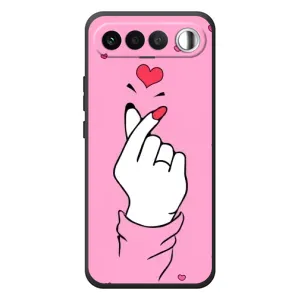 Чехол с принтом для RealMe 16 5G (AlphaPrint - Знак сердечка)