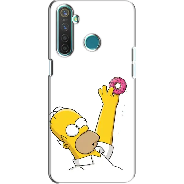 Чохол з принтом «Гомер з пончиком» для Realme 5 Pro