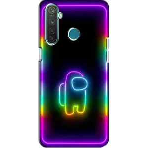 Чехол Амонг Ас для Realme 5 Pro (AlphaPrint) (Яркий скин)
