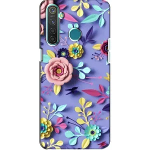 Чохли з квітами для Realme 5 (VPrint) (Дизайн квітів)