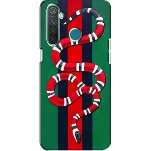 Чехлы ГУЧЧИ для Реалми 5 (AlphaPrint) (Gucci змия)