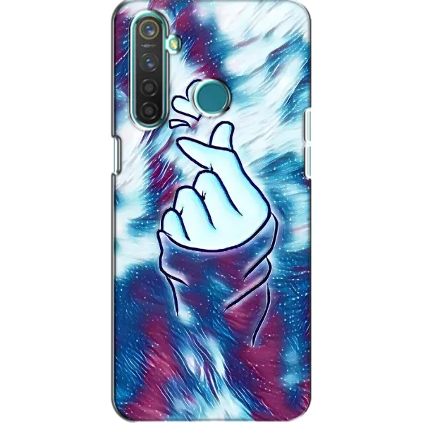 Чохол з принтом «Радужне серце» для Realme 5