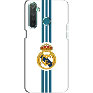 ФК Реал Мадрид чохли для Realme 5 (AlphaPrint) (Реал Мадрид на білому)