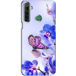 Чохли з квітами для Realme 6i (VPrint) (Метелик на квітах)