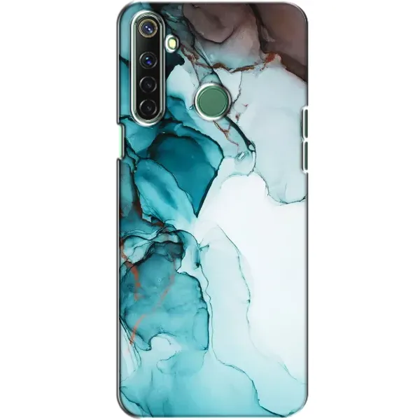 Чехол с принтом «Бирюзовый мрамор» для Realme 6i